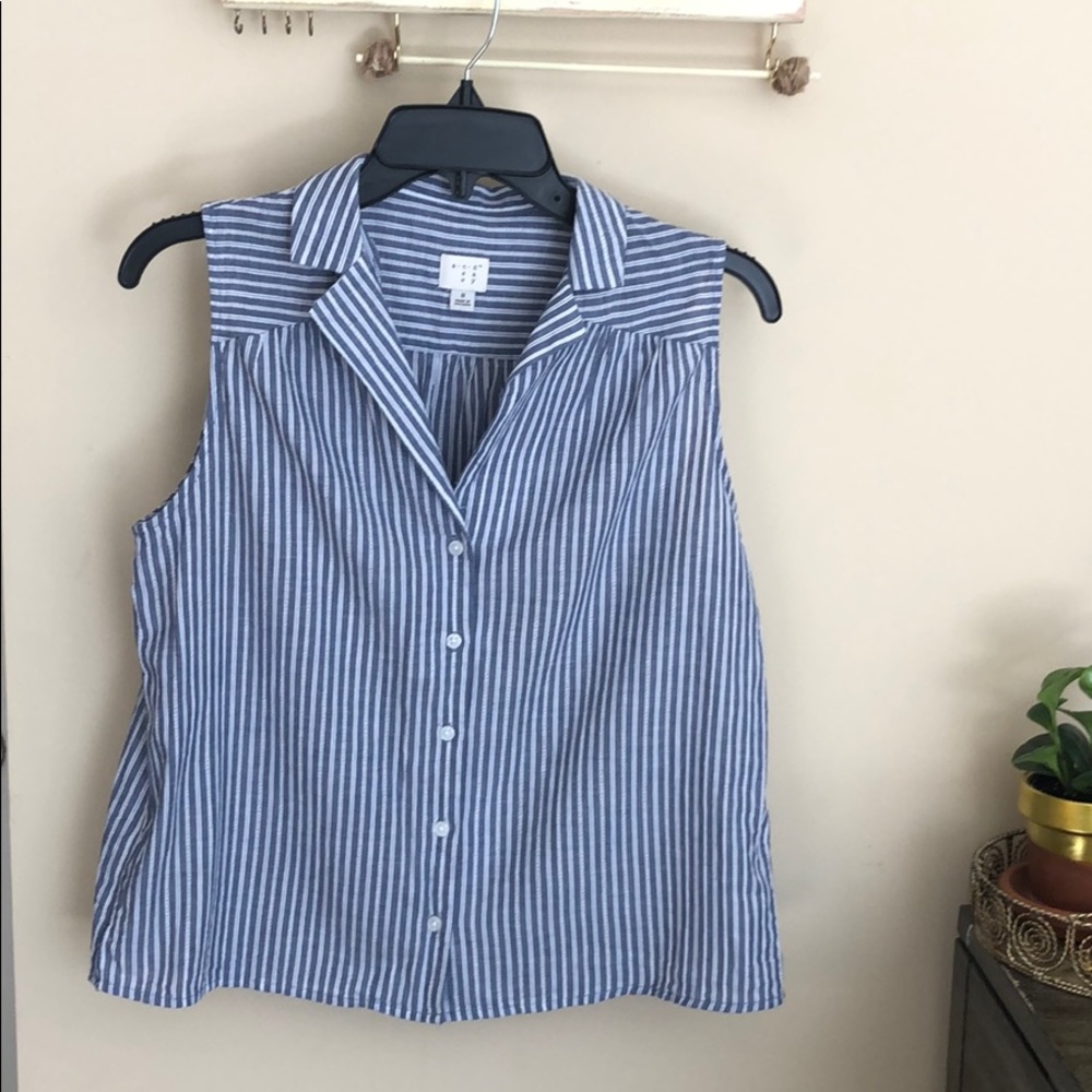 A New Day Target Notch Collar Sleeveless Shirt